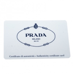 Pre Owned Prada Blue Saffiano Tuc Leather Continental Wallet