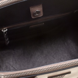 Pre Owned Prada Brown Leather Twin Pocket Double Handle Tote