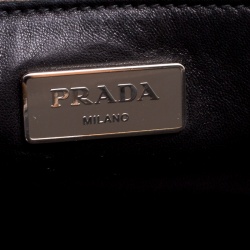 Pre Owned Prada Brown Leather Twin Pocket Double Handle Tote