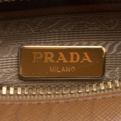 Pre Owned Prada Caramel Saffiano Lux Leather Crossbody Bag