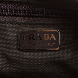 Pre Owned Prada Khaki Tessuto Nylon Pochette
