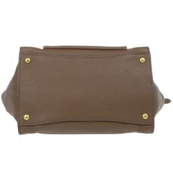 مملوكة مسبقًا Prada Brown Palissandro Vitello Daino Leather Top Handle Bag