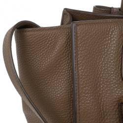 مملوكة مسبقًا Prada Brown Palissandro Vitello Daino Leather Top Handle Bag