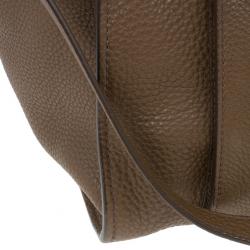 مملوكة مسبقًا Prada Brown Palissandro Vitello Daino Leather Top Handle Bag