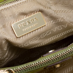 Pre Owned Prada Lime Nylon Tote
