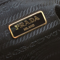 Pre Owned Prada Green Tessuto Saffiano Camera Shoulder Bag