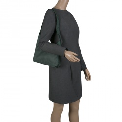 Pre Owned Prada Green Nylon Shoulder Bag