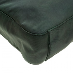 Pre Owned Prada Green Nylon Shoulder Bag