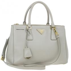 Pre Owned Prada Saffiano Top Handle Lux Tote