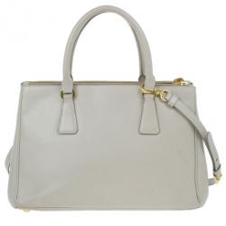 Pre Owned Prada Saffiano Top Handle Lux Tote