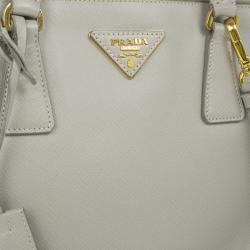 Pre Owned Prada Saffiano Top Handle Lux Tote