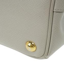 Pre Owned Prada Saffiano Top Handle Lux Tote