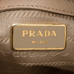 Pre Owned Prada Brown Saffiano Lux Leather Medium Tote