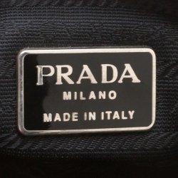 Pre Owned Prada Black Leather Vintage Tote