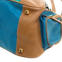 Pre Owned Prada Multicolor Printed Canvas/Nylon and Leather Shoulder Bag