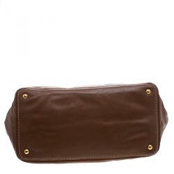 Pre Owned Prada Brown Leather Tote
