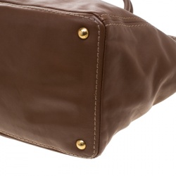 Pre Owned Prada Brown Leather Tote