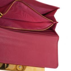 Pre Owned Prada Stone Embellishment Flap Wallet