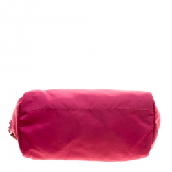Prada Hot Pink Nylon Cosmetic Pouch