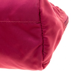 Prada Hot Pink Nylon Cosmetic Pouch