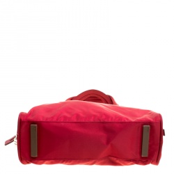 Pre Owned Prada Red Tessuto Sport Satchel