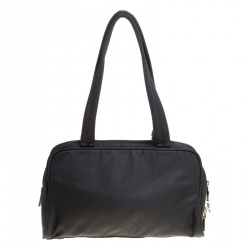 Prada Black Nylon Satchel 