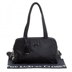 Prada Black Nylon Satchel 