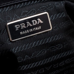 Pre Owned Prada Black Nylon and Leather Satchel