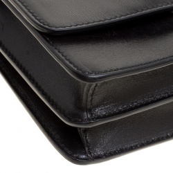 Pre Owned Prada Black Leather Mini Crossbody Bag