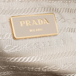 Pre Owned Prada Cream Patent Leather Tote