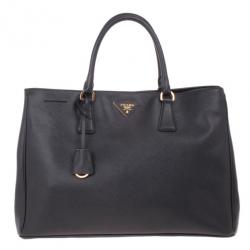 مملوكة مسبقًا Prada Black Saffiano Lux Tote
