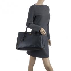 مملوكة مسبقًا Prada Black Saffiano Lux Tote