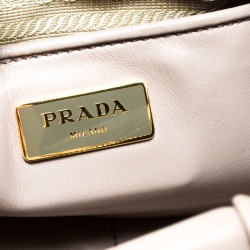 Pre Owned Prada Pomise Leather Shoulder Bag