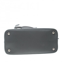 Pre Owned Prada Grey Saffiano Leather Open Promenade Top Handle Bag