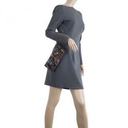 Pre Owned Prada Small Beaded and Satin Clutch