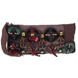 Pre Owned Prada Small Beaded and Satin Clutch
