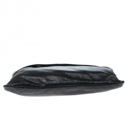 Pre Owned Prada Black/Grey Ombre Glace Leather Folders Clutch