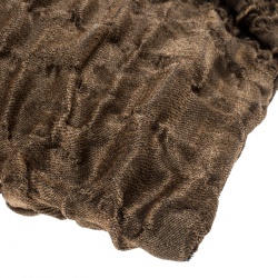 Pre Owned Prada Brown Cloquet Fabric Folders Clutch