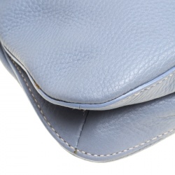 Pre Owned Prada Pale Blue/Beige Leather Tassel Shoulder Bag