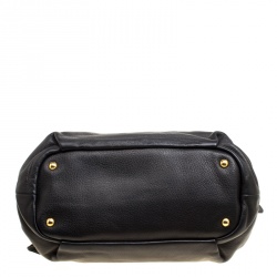 Pre Owned Prada Black Deerskin Leather Shoulder Bag