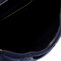 Pre Owned Prada Blue Nylon/Saffiano Leather Crossbody Bag