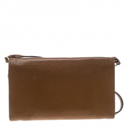 Pre Owned Prada Brown Leather Crossbody Bag