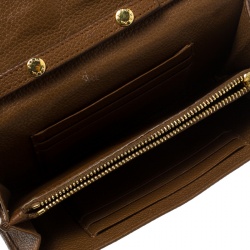 Pre Owned Prada Brown Leather Crossbody Bag