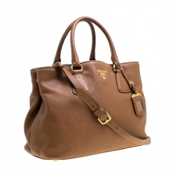 Pre Owned Prada Brown Leather Tote