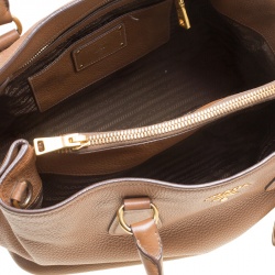 Pre Owned Prada Brown Leather Tote