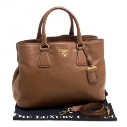 Pre Owned Prada Brown Leather Tote