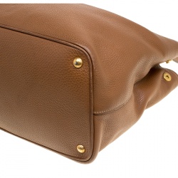 Pre Owned Prada Brown Leather Tote