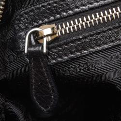 Pre Owned Prada Black Leather Everyday Bag