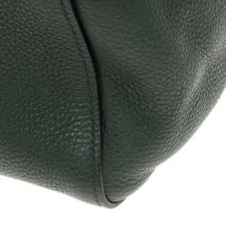 مملوكة مسبقًا Prada Forest Green Vitello Daino Leather Tote Bag