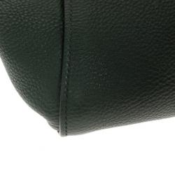 مملوكة مسبقًا Prada Forest Green Vitello Daino Leather Tote Bag